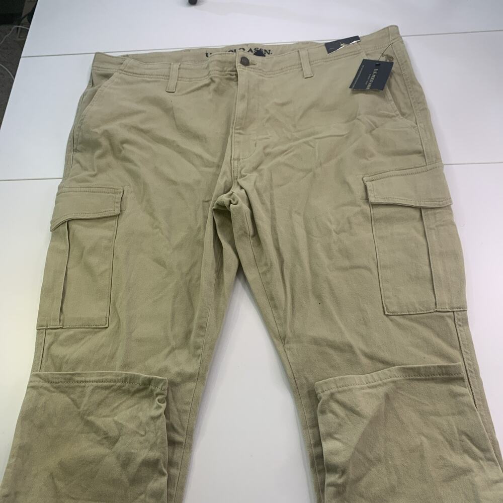 U.s Polo Assn Active Stretch Khaki Pant 42x30 Mens